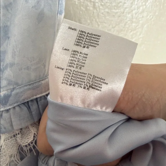 V. Chapman The Jamie Dress in Blue Tapestry Rose - Picture 6 of 10